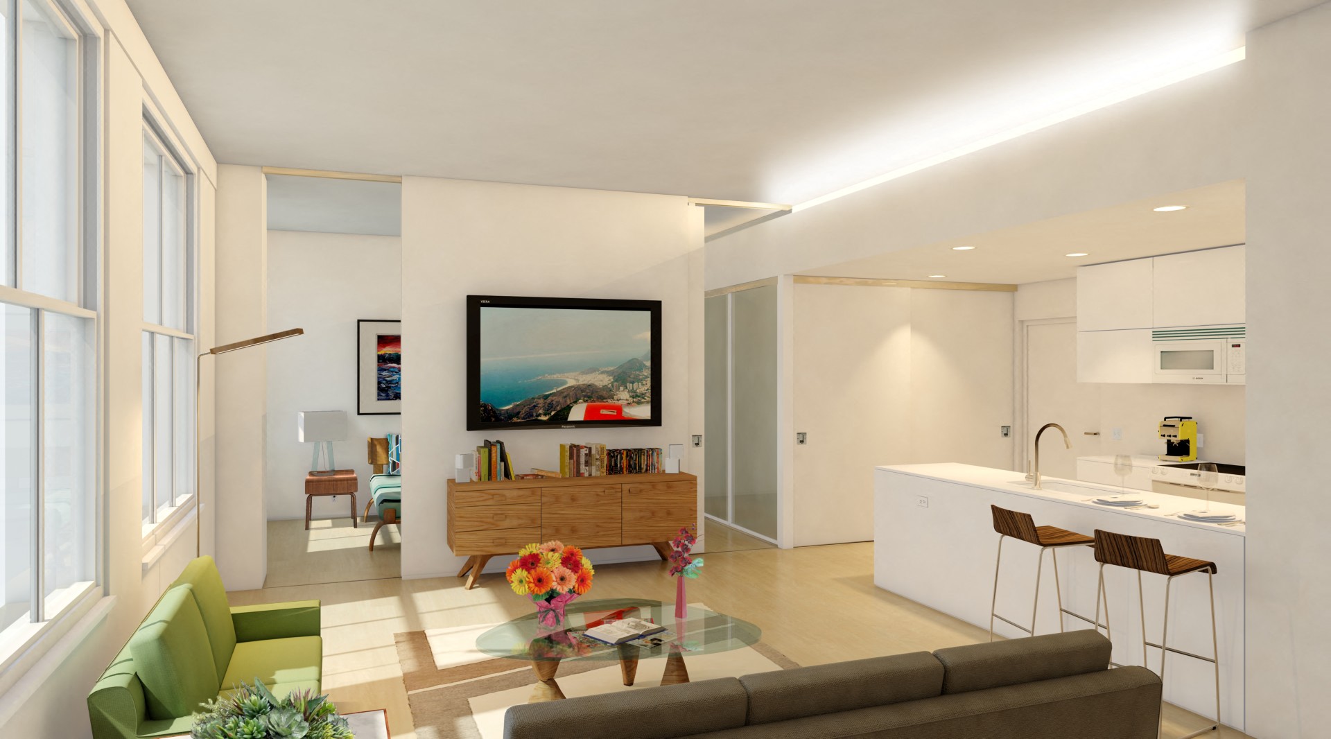 Luxurious Interiors at Market District Lofts, 2012 W. 25th St, Cleveland, OH